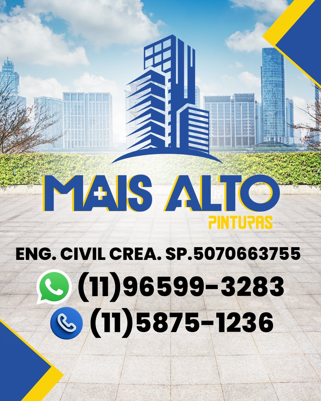Banner institucional Mais Alto Pinturas